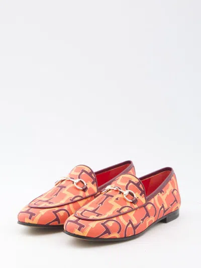 Gucci Jordaan Loafers In Orange