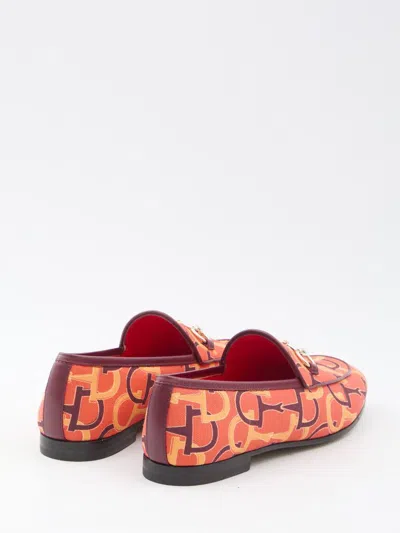 Gucci Jordaan Loafers In Orange
