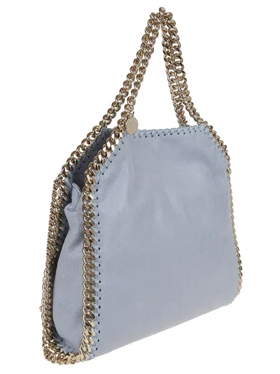 Stella Mccartney Powder Blue Shaggy Deer Falabella Handbag In Duck Blue