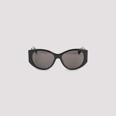 Balenciaga Cat-eye Acetate Sunglasses With Distinctive Logo In Black