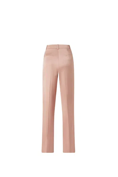 Pinko Elegant Satin Trousers For Ceremonies In Pink