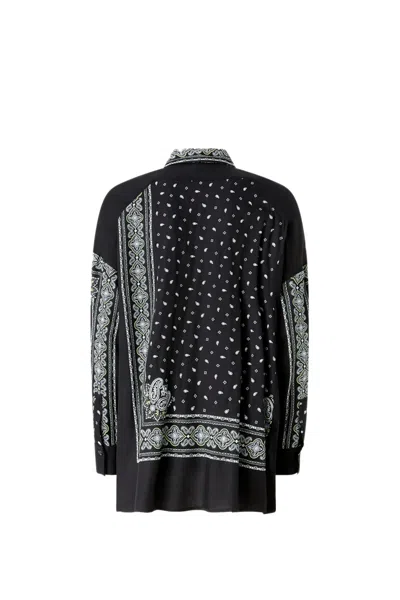 PINKO SHIRT WITH BANDANA PATTERN IN VISCOSE 