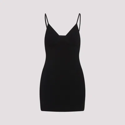Jacquemus Womens Black The Scala Textured Sleeveless Knitted Mini Dress In Black