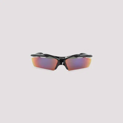 Balenciaga Turbo D-frame Sunglasses Iridescent Lenses In Black/ Mirr Infrared