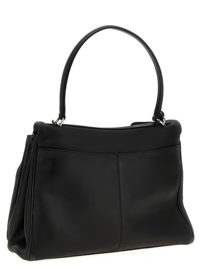 Balenciaga Rodeo Medium Handbag In Smooth Leather In Black