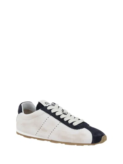 Miu Miu Sneakers In Bianco/blue