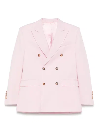 Wardrobe.nyc Double-breasted Blazer In Pink