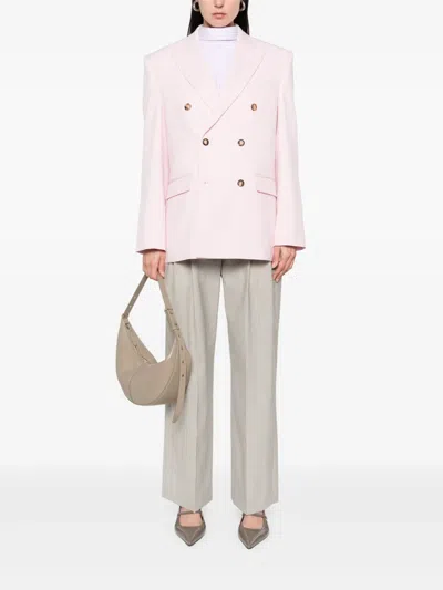 Wardrobe.nyc Double-breasted Blazer In Pink