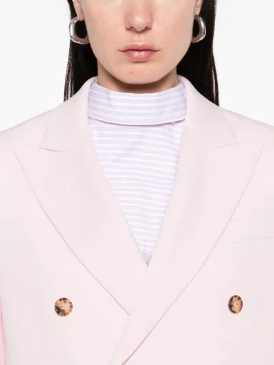Shop Wardrobe.nyc Double-breasted Blazer In Pink