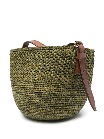 Ibeliv Woven Shoulder Bag In Green