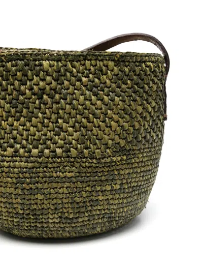 Ibeliv Woven Shoulder Bag In Green