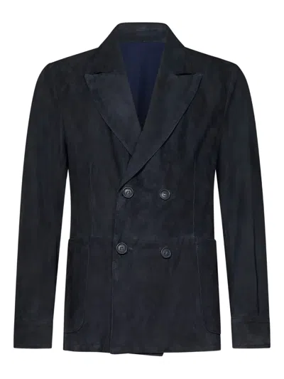 Franzese Collection Franzese Napoli Stefano De Martino Model Blazer In Blue