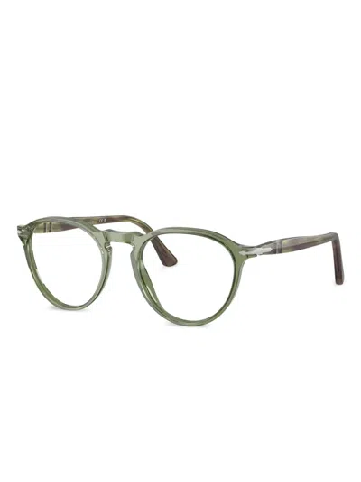 Persol Round-frame Glasses In Green