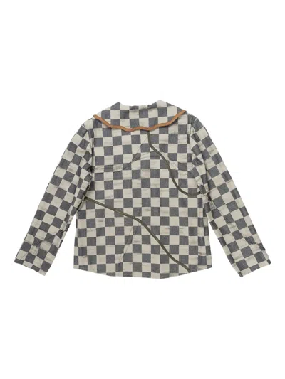 Communs Checked Shirt In Black