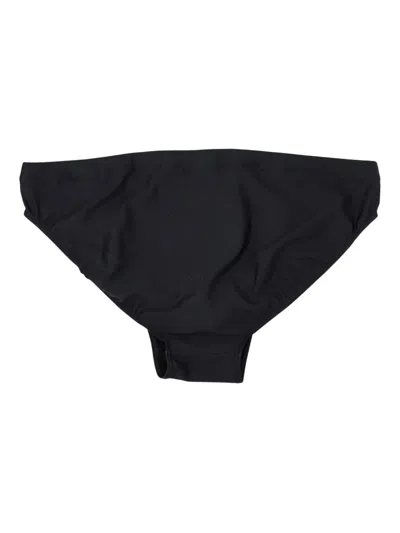 Marine Serre Medium-waist Swimwear Jersey Brief In Black
