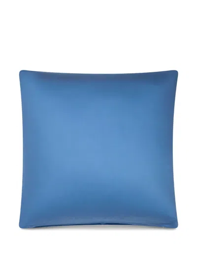 Shop Etro Home Logo-embroidered Cushion In Blue