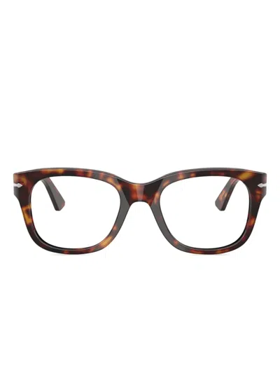 Persol Round-frame Glasses In Brown