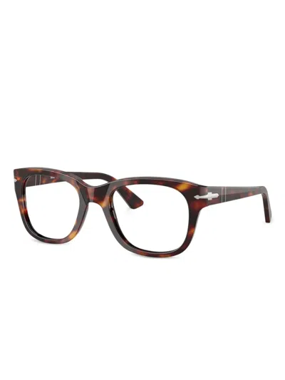 Persol Round-frame Glasses In Brown
