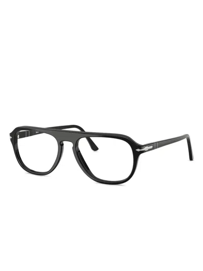 Persol Pilot-frame Glasses In Black