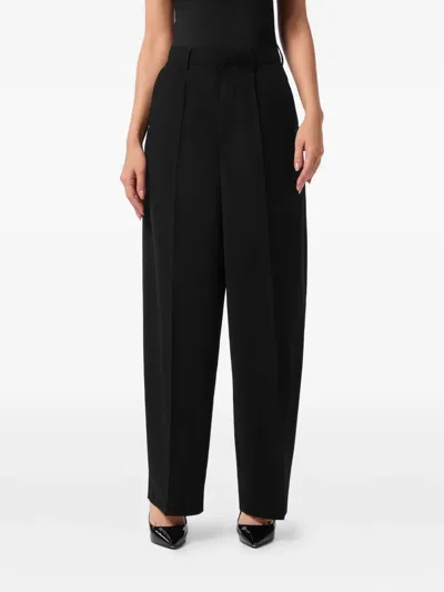 Philipp Plein Dame Straight-leg Trousers In Black