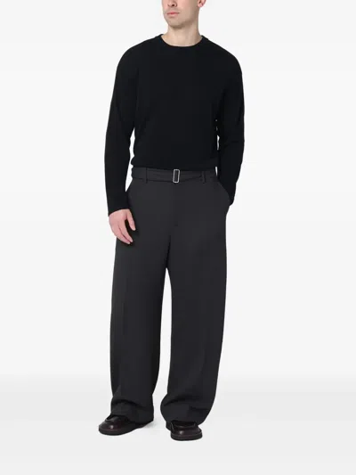 Roberto Collina Cotton Sweater In Black In Black