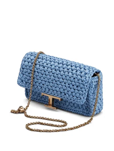 Tod's Tracollina Shoulder Bag In Blue