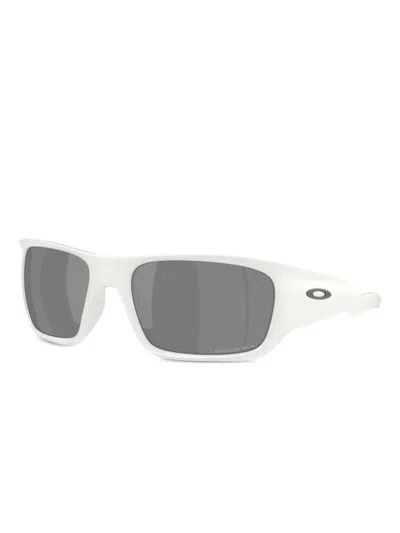 Oakley Rectangle-frame Sunglasses In White