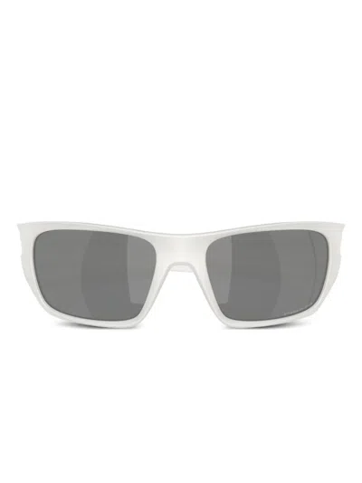 Oakley Rectangle-frame Sunglasses In White