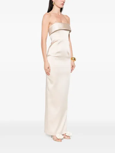 The New Arrivals Ilkyaz Ozel Rhea Maxi Dress In Neutrals