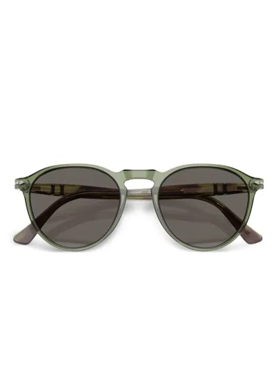 Persol Round-frame Sunglasses In Green