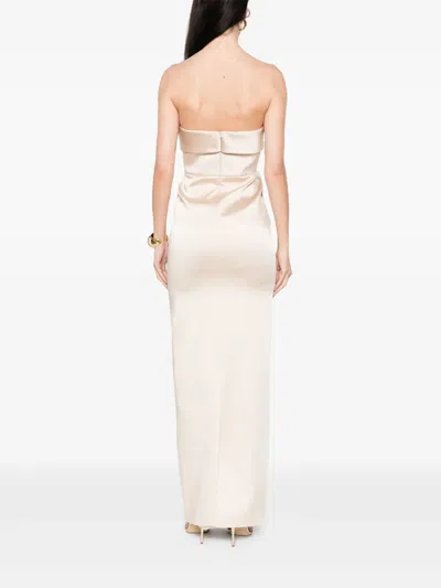 The New Arrivals Ilkyaz Ozel Rhea Maxi Dress In Neutrals