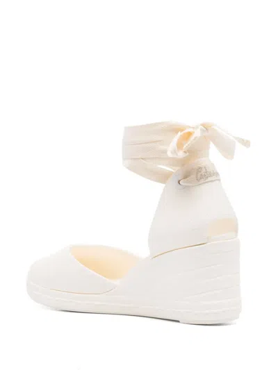 Castaã±er 60mm Careen Espadrilles In White
