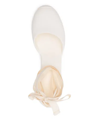 Castaã±er 60mm Careen Espadrilles In White
