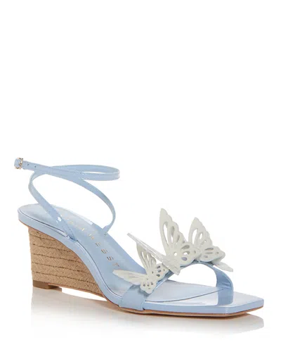 Sophia Webster Women's Vanessa Butterfly Espadrille Wedge Sandals In Frozen Blue