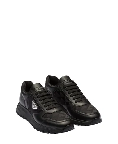 Prada Sneakers Prax 2.0 In Black Fabric And Mesh In Black