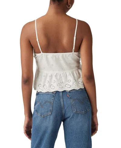 Levi's Women's Cora Embroidered Blouse In Whisper White