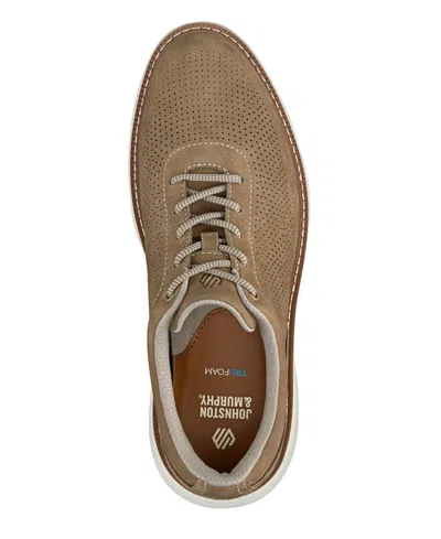 Johnston & Murphy Men's Hayden Perforated U-throat Sneaker In Taupe Nubuck