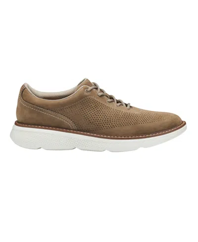 Johnston & Murphy Men's Hayden Perforated U-throat Sneaker In Taupe Nubuck