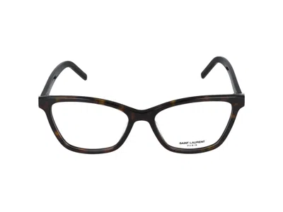 Saint Laurent Eyewear Optical In Havana Havana Transparent