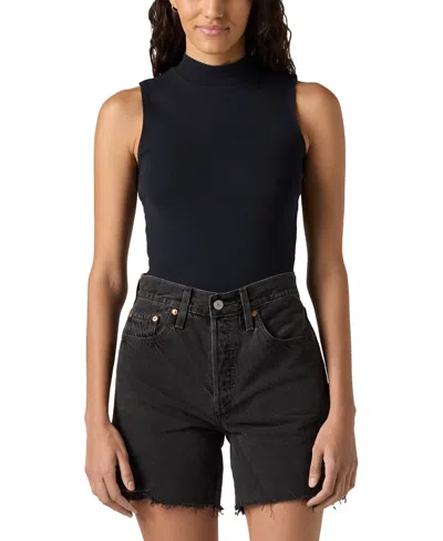 Levi's Women's Effortless Mock-neck Tank Top In Anthracite Night