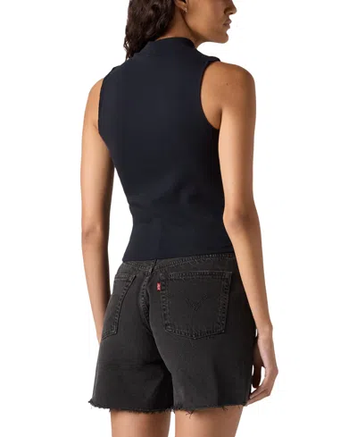 Levi's Women's Effortless Mock-neck Tank Top In Anthracite Night