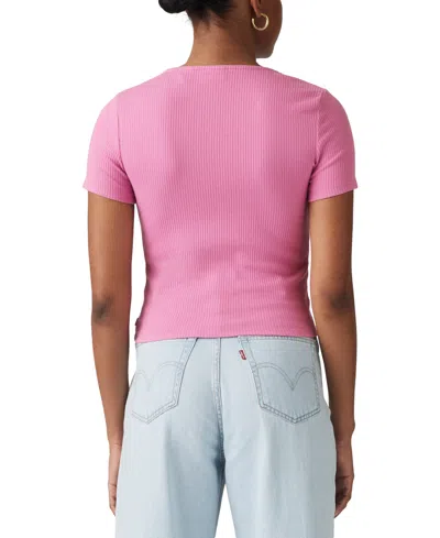 Levi's Women's Muse Short-sleeve Button-front Top In Crocus