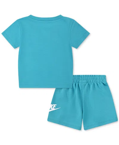 Nike Baby Club T-shirt & Shorts, 2 Piece Set In Dusty Cactus