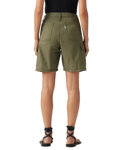 Levi's Baggy Cargo Shorts In Army Green
