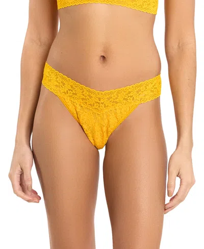 Hanky Panky Women's Signature Lace Original Rise Thong In Tuscan Sun Orange