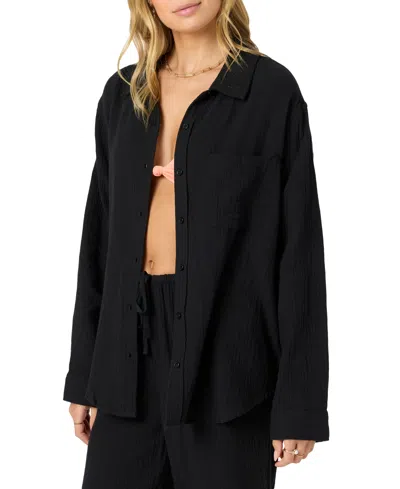 O'neill Juniors' Leni Relaxed Shirt In Black