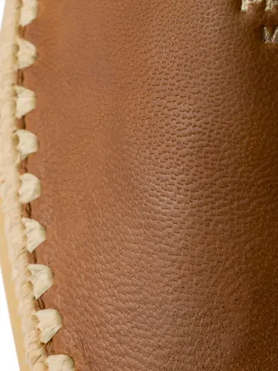 Prada Espadrilles Aus Leder In Braun
