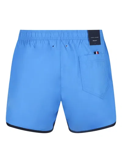 Tommy Hilfiger Side-stripe Swim Shorts In Blau