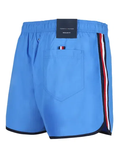 Tommy Hilfiger Side-stripe Swim Shorts In Blau