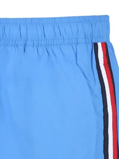 Tommy Hilfiger Side-stripe Swim Shorts In Blau